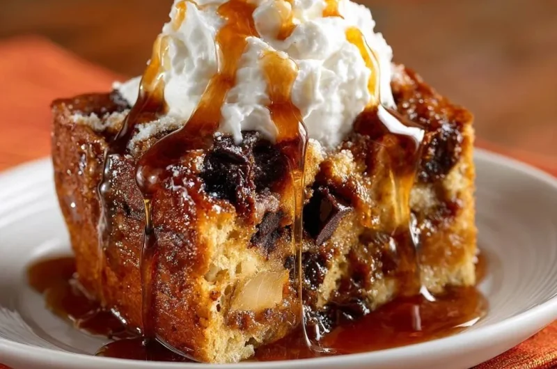 Pear Chocolate Bread Pudding