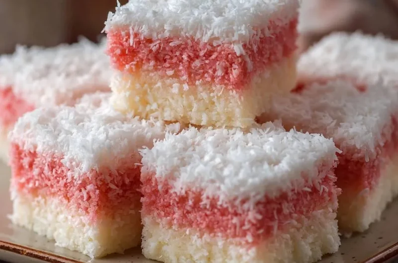 Pink & White Coconut Ice