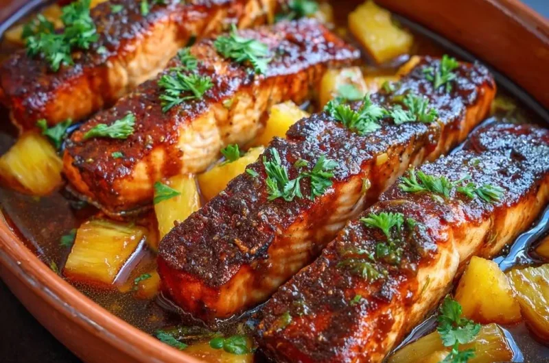 Pineapple Glazed Salmon