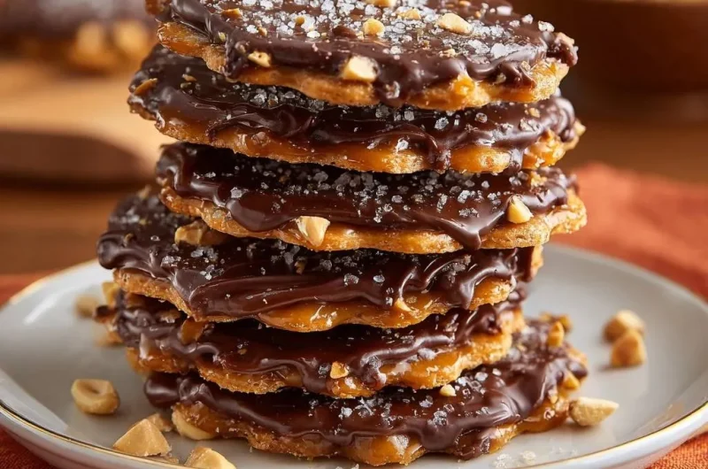 Salted Chocolate Peanut Toffee
