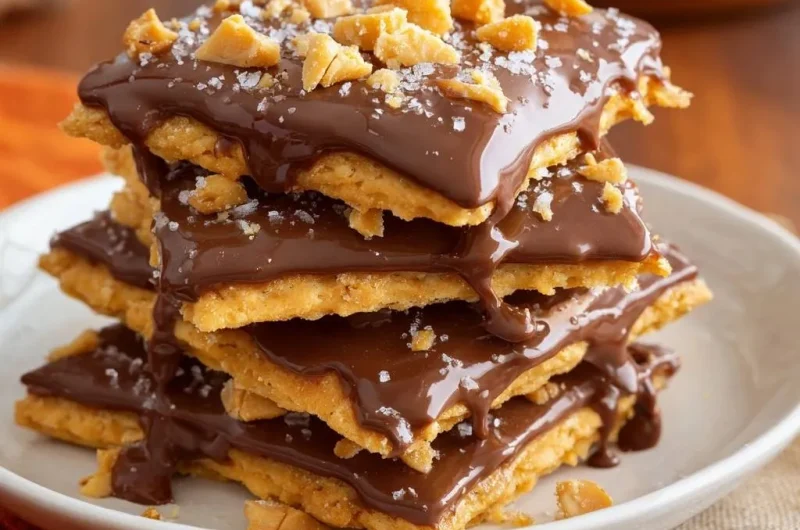 Sea Salt Chocolate Peanut Brittle