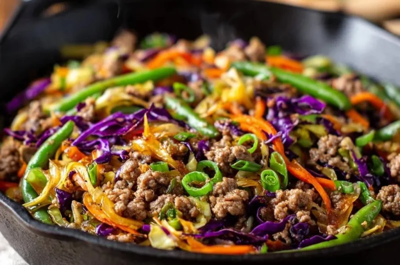 Skillet Beef Cabbage Stir-Fry