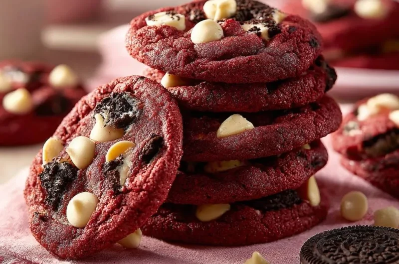 Thick Red Velvet Oreo Cookies