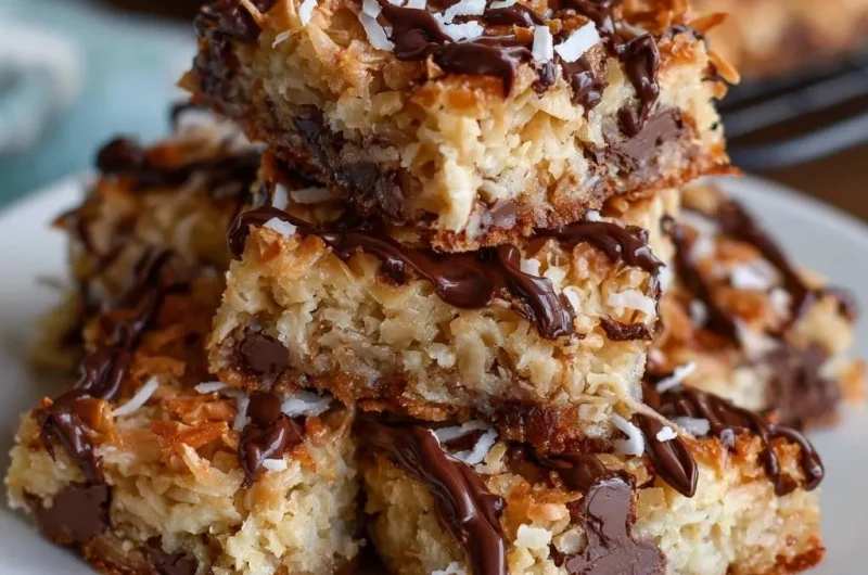 Toasted Coconut Chocolate Bars