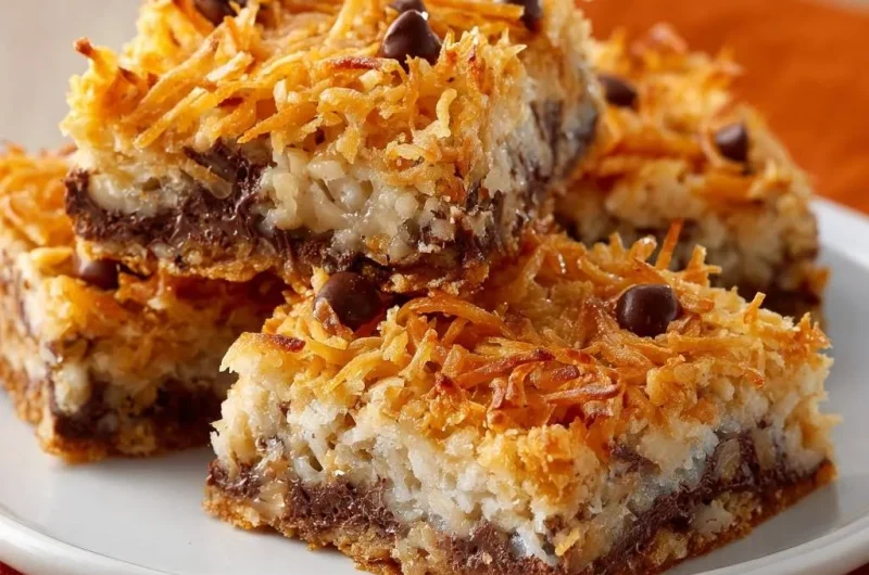 Toasted Coconut Chocolate Chip Magic Bars