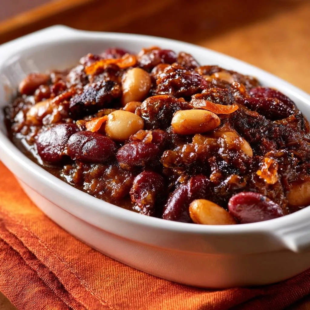 Caramelized Butter Bean & Prune Bake - recipe image