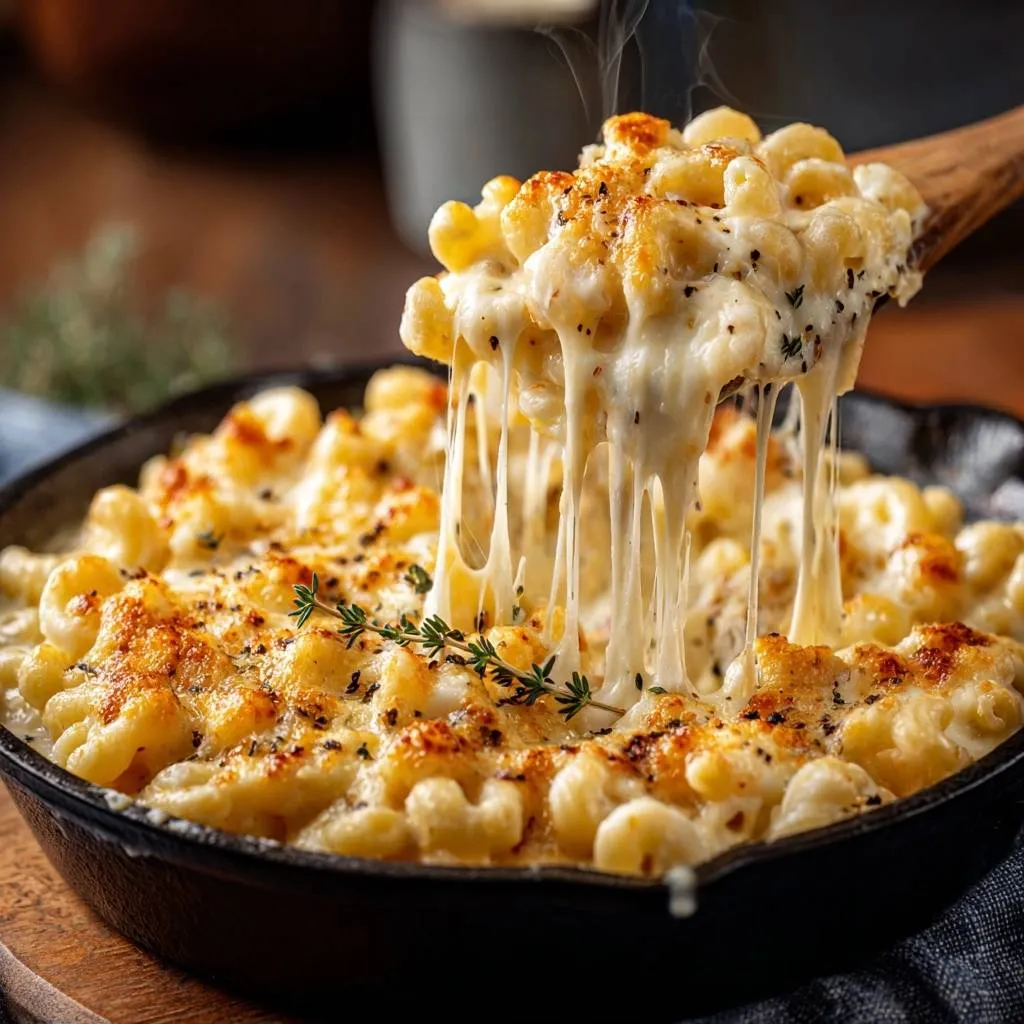 Cast Iron Mac and Cheese: Creamy Skillet Mastery - recipe image