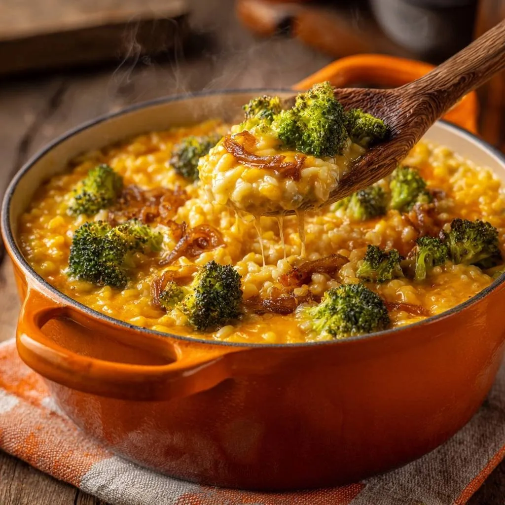 Cheesy Broccoli Risotto: Creamy Without the Glue - recipe image