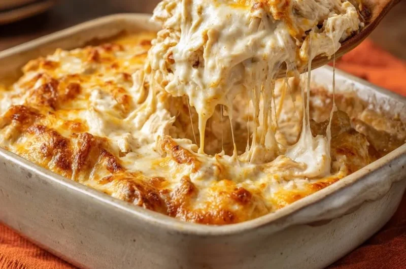 Cheesy Chicken Pasta Casserole