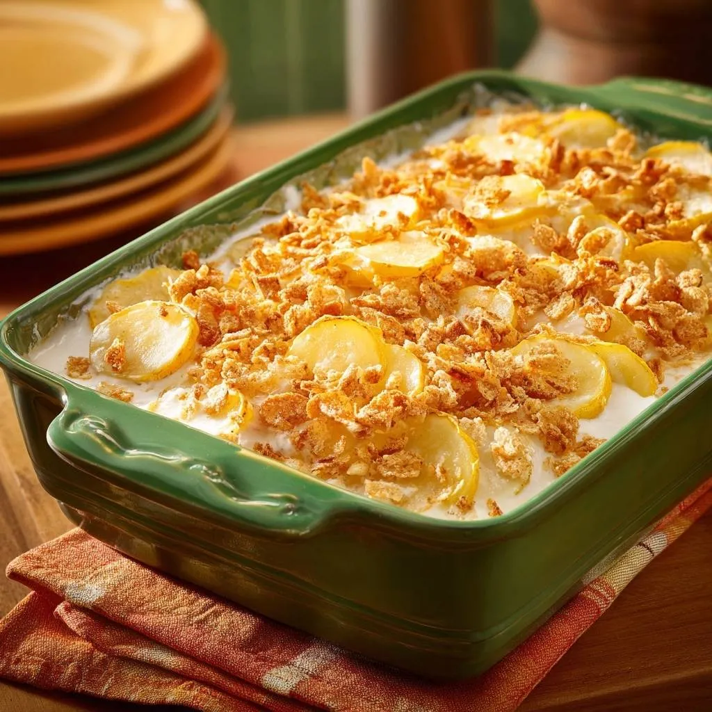 Creamy Cheesy Potatoes with Shatter-Crisp Topping - recipe image