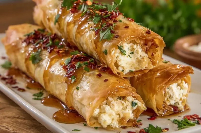 Feta Phyllo Rolls