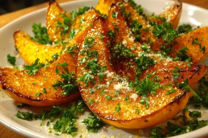Crispy Roasted Butternut Squash Wedges