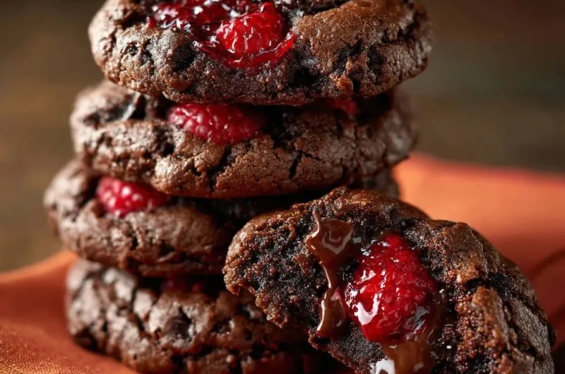 Chocolate Raspberry Cookies