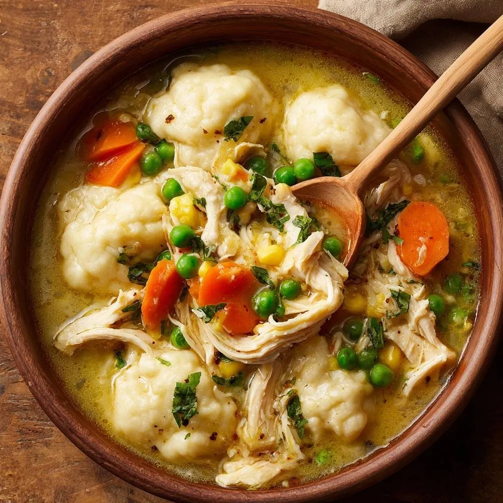 Hearty Chicken and Dumplings with Fluffy Dumplings - recipe image