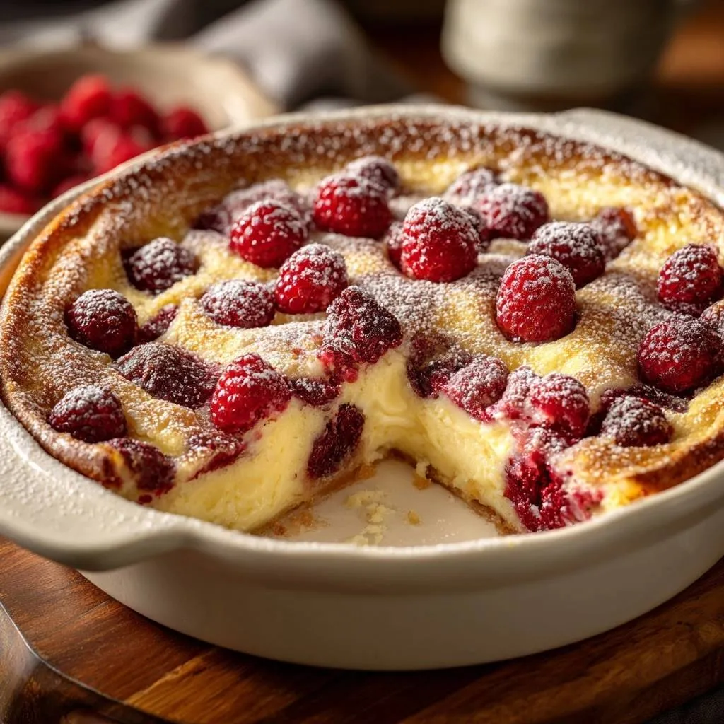 Raspberry Clafoutis Without Soggy Bottom - recipe image