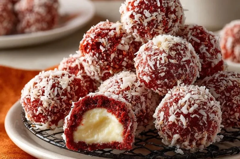 Red Velvet Cheesecake Balls