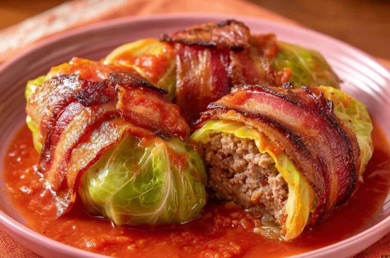 Bacon-Wrapped Stuffed Cabbage Rolls