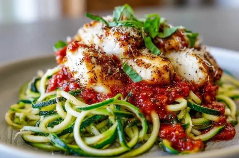 Blackened Chicken Zoodle Marinara