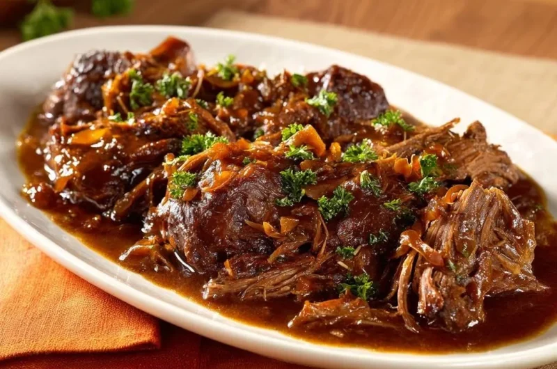 Braised Beef with Caramelized Onions