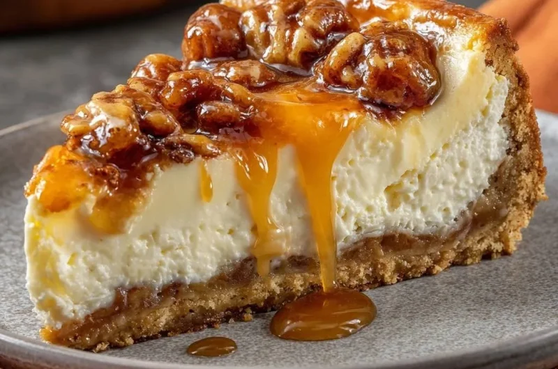 Caramel Walnut Cheesecake