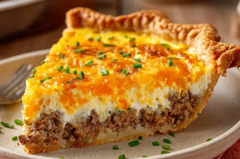 Cheesy Beef and Potato Pie