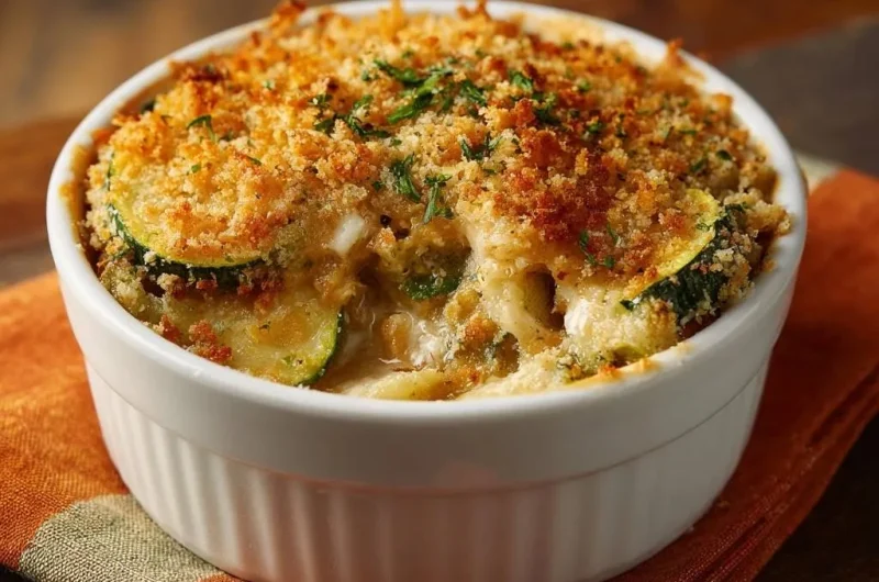 Cheesy Zucchini Gratin