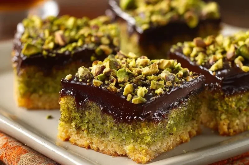 Chocolate Pistachio Bars