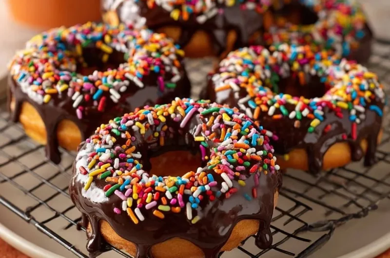 Chocolate Sprinkle Donuts