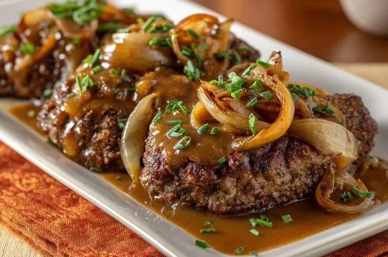 Classic Salisbury Steak with Onion Gravy