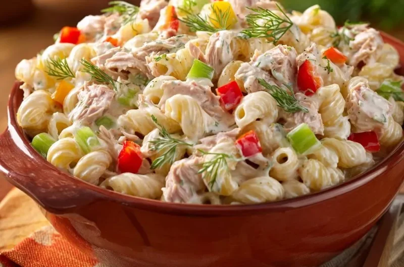 Creamy Dill Tuna Pasta Salad