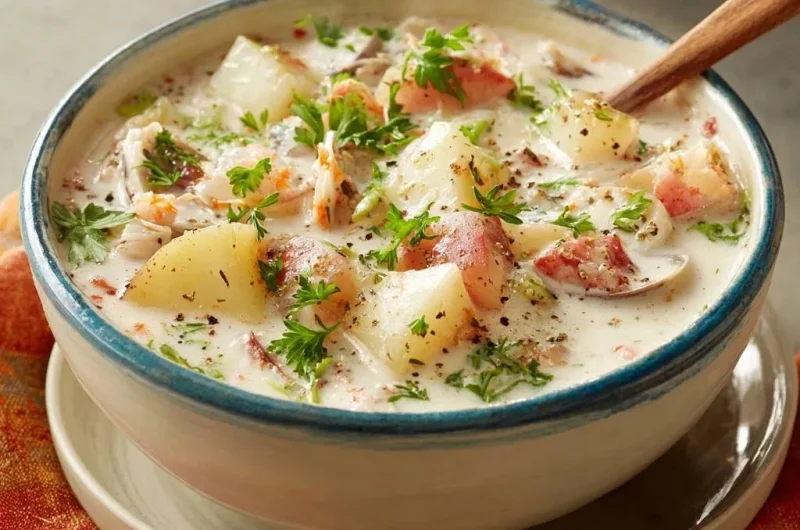Creamy Lobster Clam Chowder