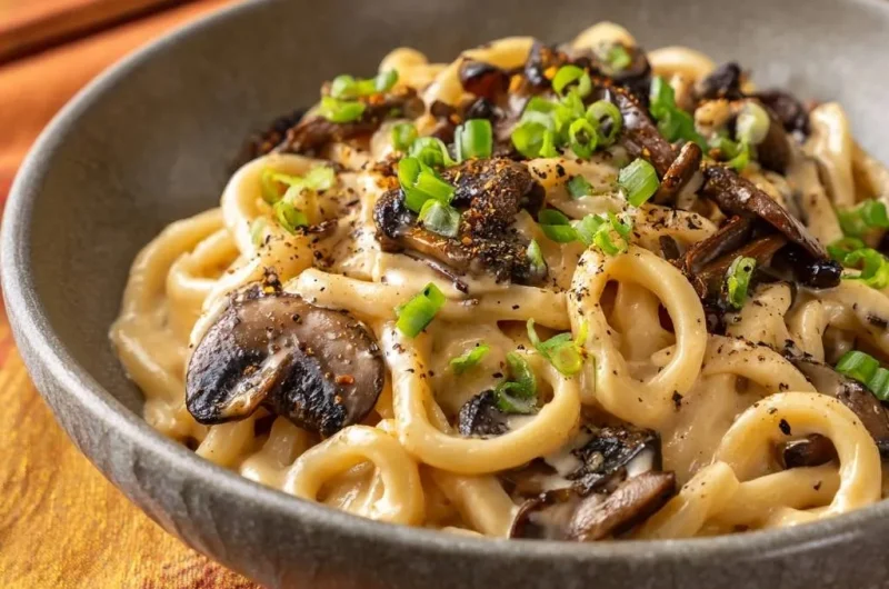 Creamy Mushroom Udon