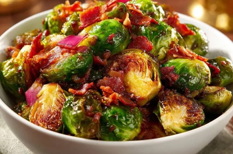 Crispy Bacon Brussels Sprouts