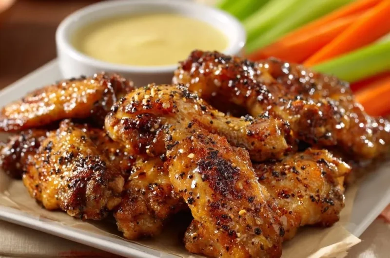 Crispy Glazed Sesame Chicken Wings