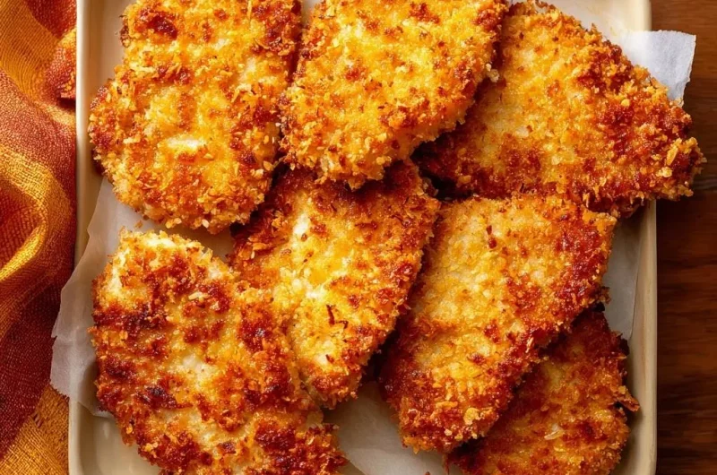Crispy Panko Chicken Cutlets