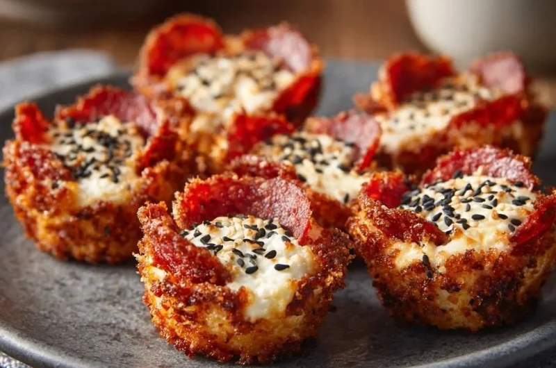Crispy Pepperoni Cheese Cups