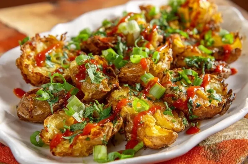 Crispy Sriracha Potato Nests