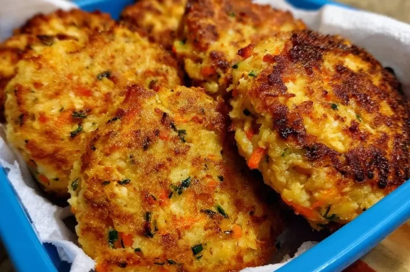Crispy Zucchini Carrot Fritters