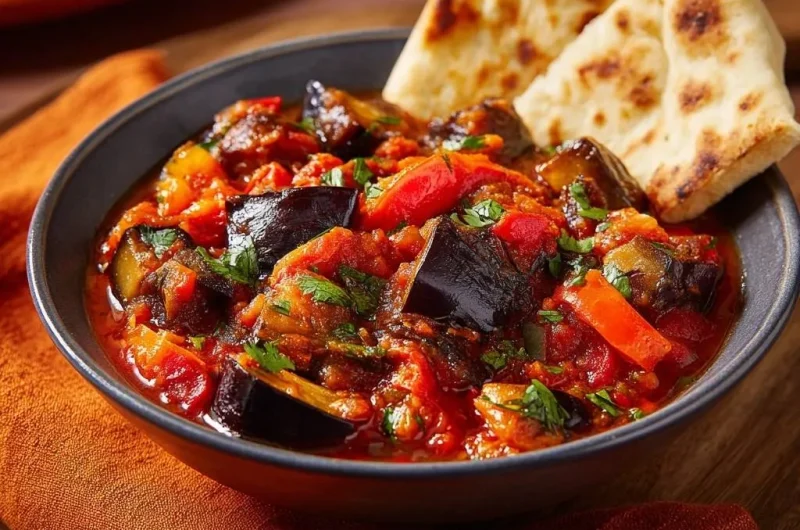 Eggplant Red Pepper Stew