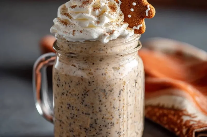 Gingerbread Chia Overnight Oats