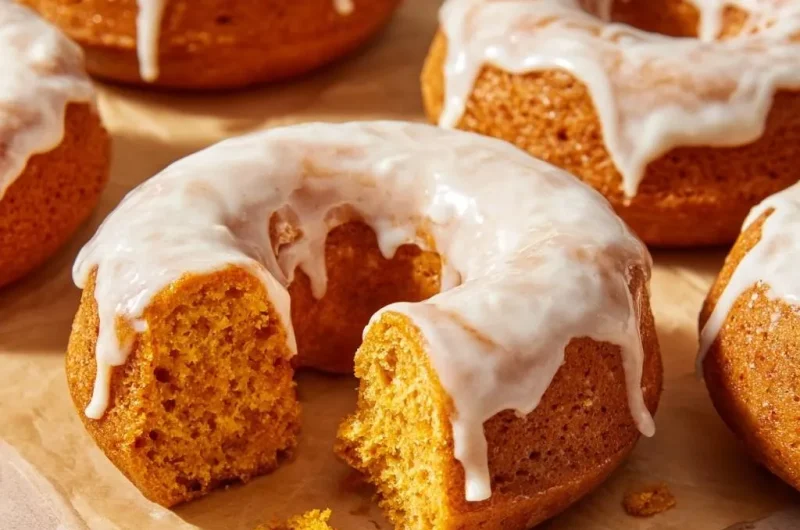 Glazed Pumpkin Donuts