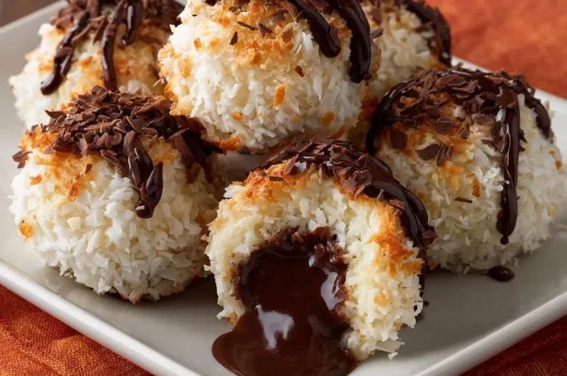 Gooey Chocolate Coconut Macaroons