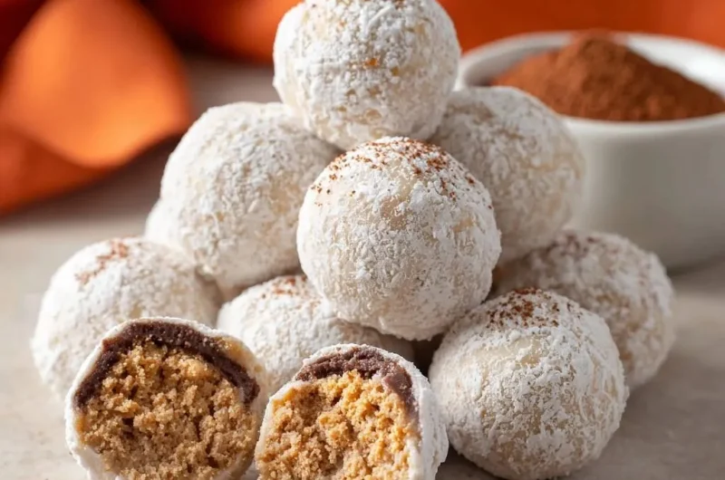 Gooey Chocolate Hazelnut Snowballs