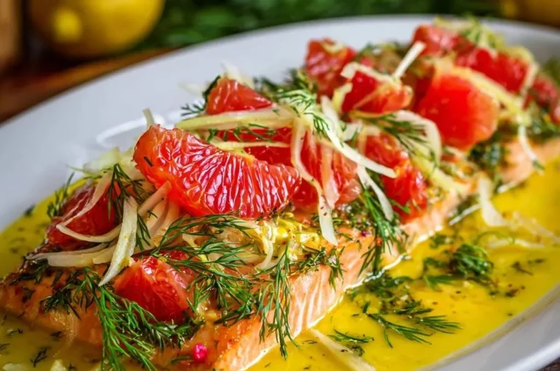 Grapefruit Fennel Salmon