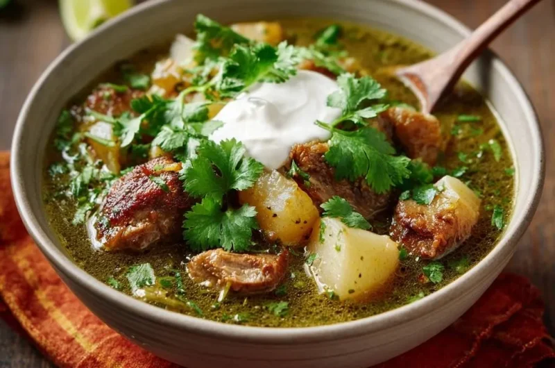 Green Chicken Potato Stew