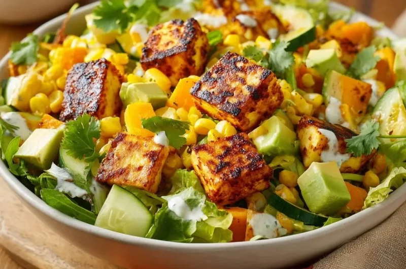 Grilled Paneer & Roasted Squash Salad
