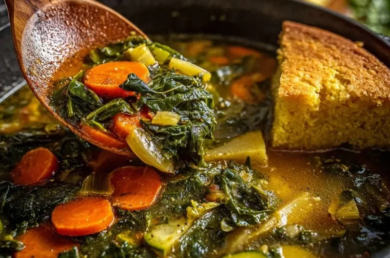 Hearty Collard Greens Veggie Soup