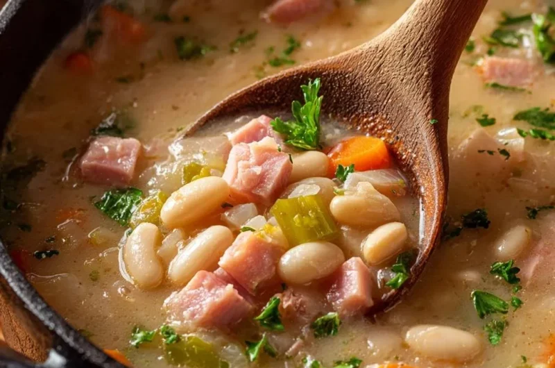Hearty Ham and White Bean Soup