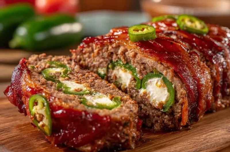 Jalapeno Feta Bacon-Wrapped Meatloaf
