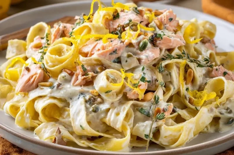 Lemon Salmon Tagliatelle